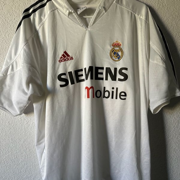 Vintage Adidas Real Madrid 2004-2005 Home Football Soccer Jersey