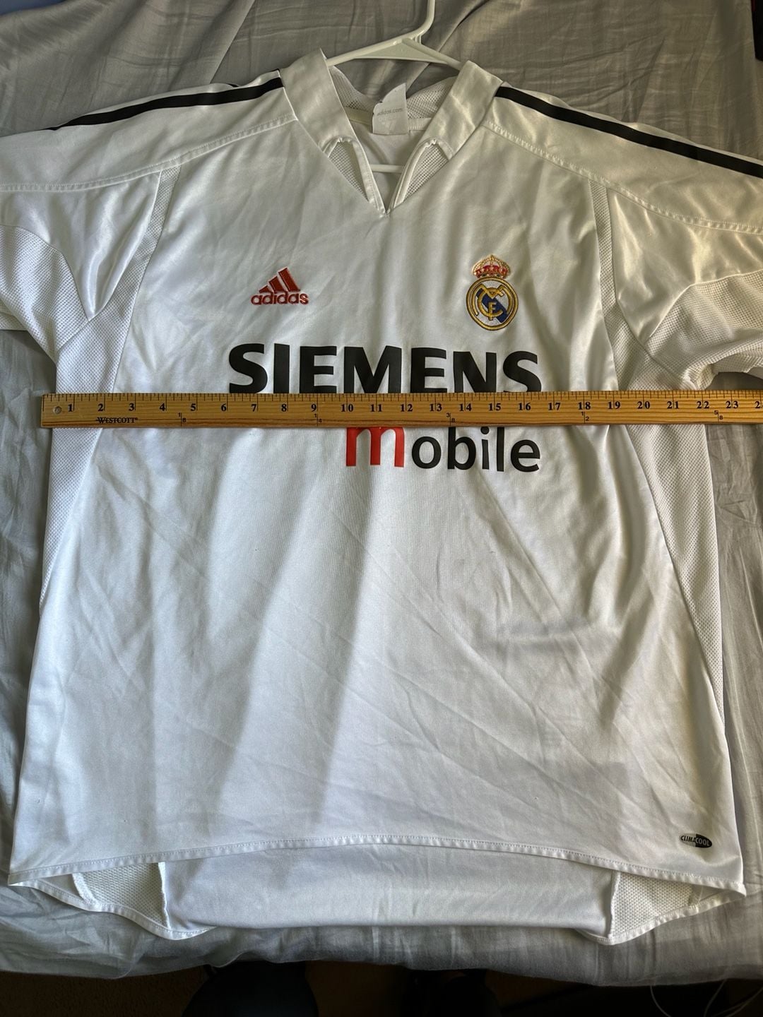 Vintage Adidas Real Madrid 2004-2005 Home Football Soccer Jersey 8