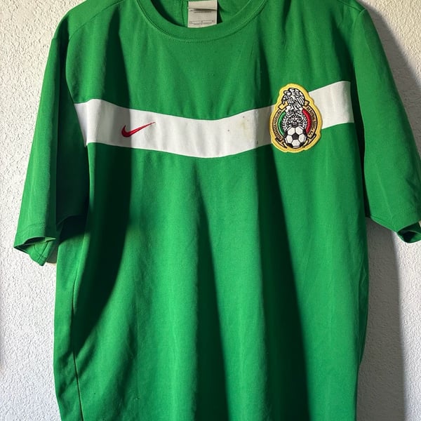 Mexico Home football shirt 2006 Soccer Nike Jersey Mens Trikot National Size L