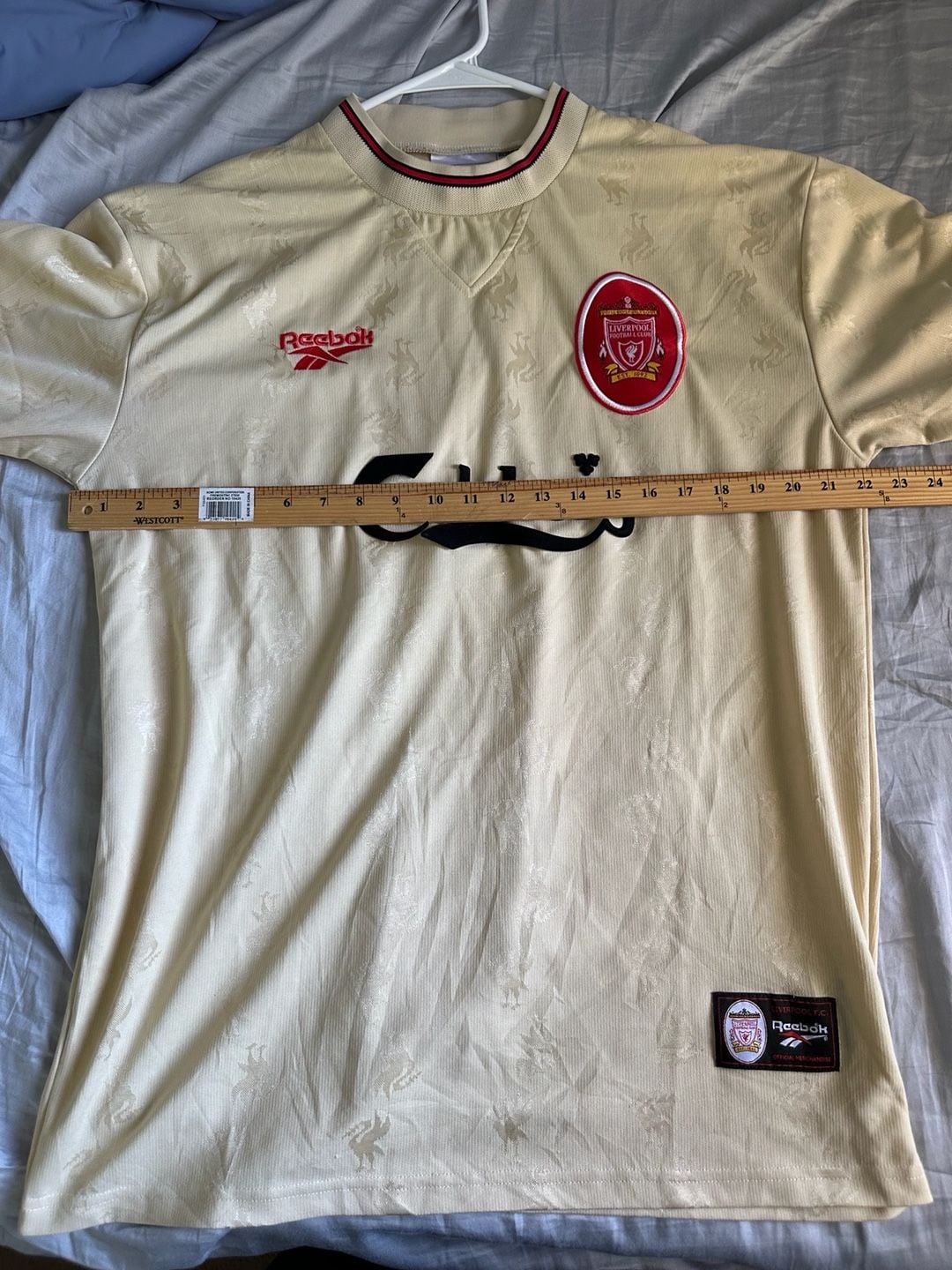 Vintage 1996-1997 Liverpool FC Away Soccer Jersey by Reebok 8