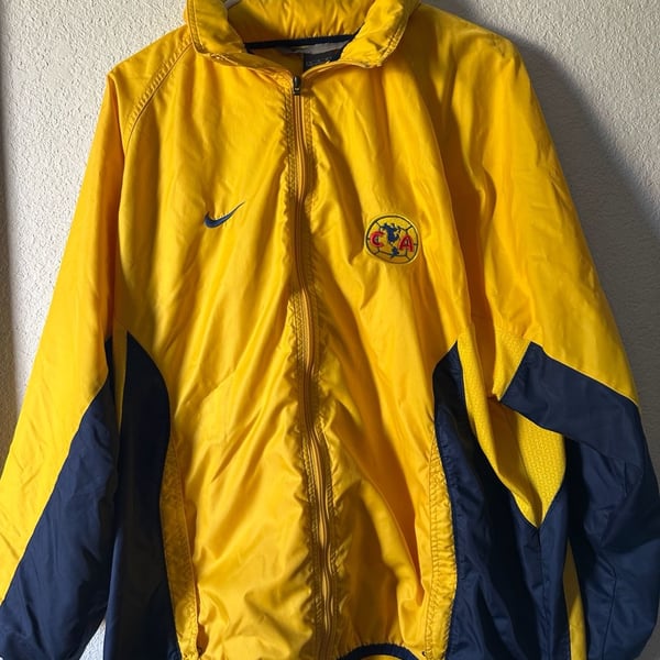 Vintage 2001-2002 Nike Club America Soccer Windbreaker Jacket