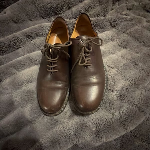 Giorgio Armani Men's Leather Derby Shoes