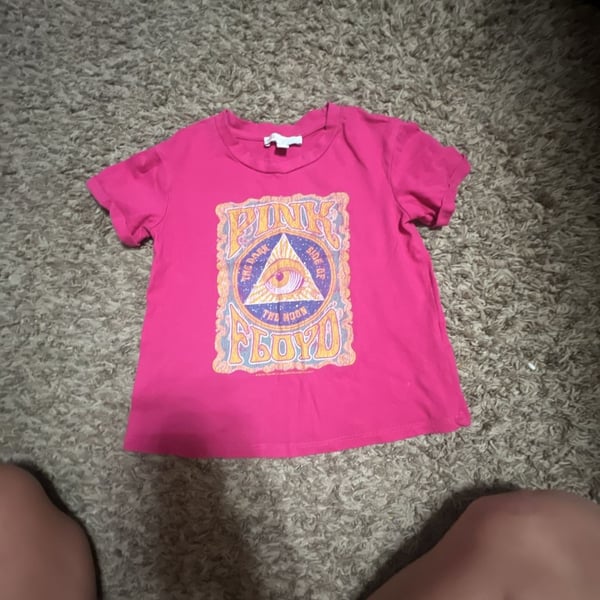 gb girls Pink Floyd Dark Side of the Moon All Seeing Eye Graphic T-Shirt