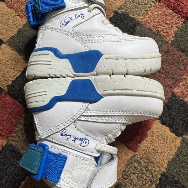 Kids Ewing Athletics Infant 33 HI Rebound White/Blue/Orange Basketball Sneakers