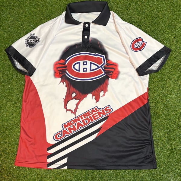 Montreal Canadiens NHL 3D Graphic Polo Shirt