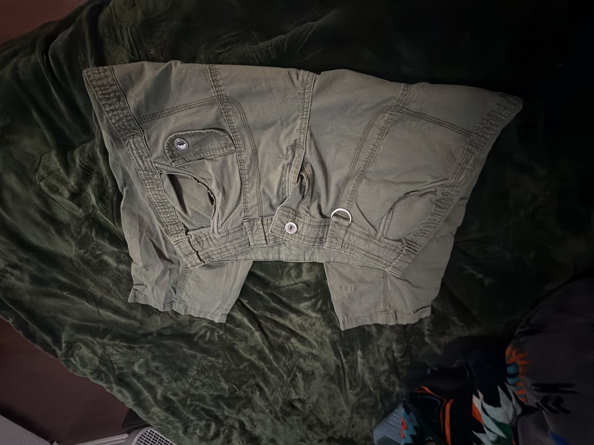 Style & Co. Women's Utility Cargo Capri Pants Olive Green Size 12 4