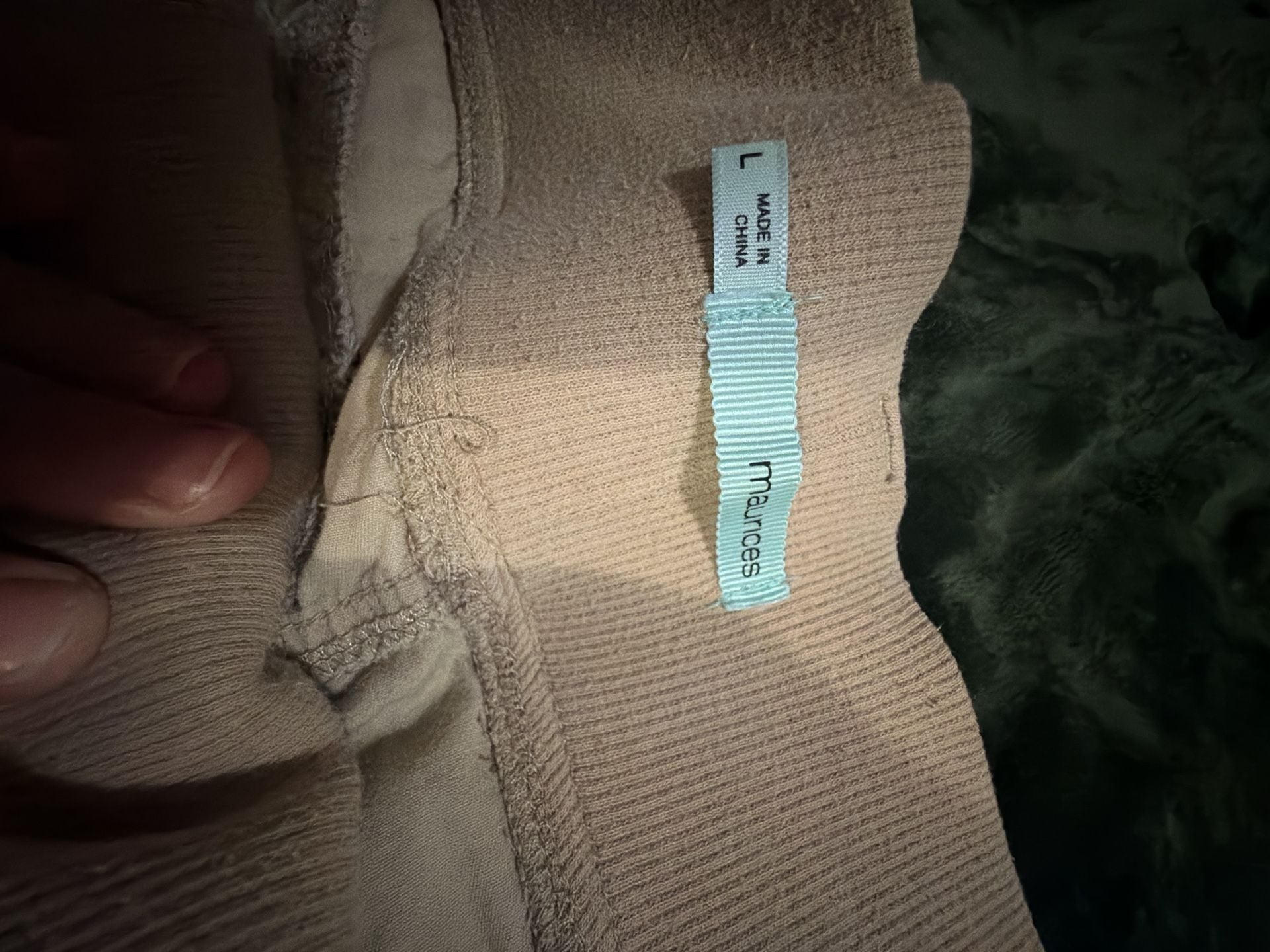 Maurices Women's Khaki Cargo Capri Pants with Elastic Waistband 2