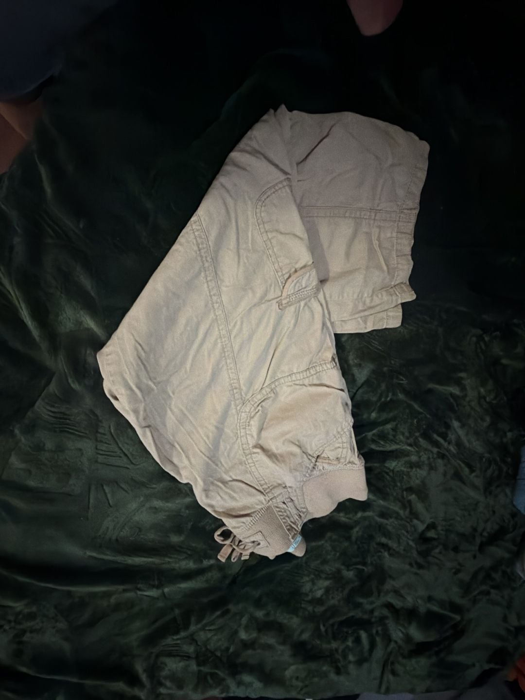 Maurices Women's Khaki Cargo Capri Pants with Elastic Waistband 3