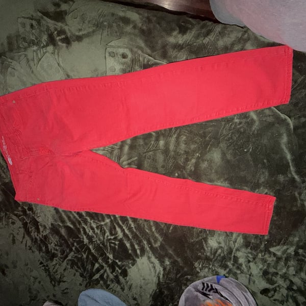 Old Navy The Rockstar Mid-Rise Skinny Jeans in Red