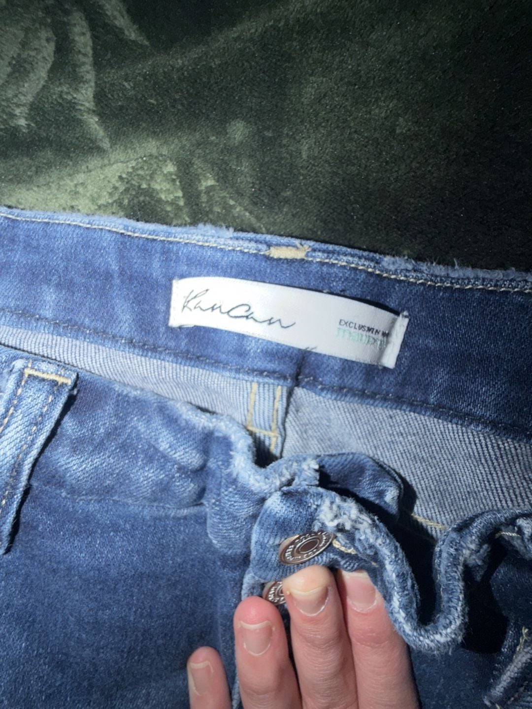 KanCan Exclusively for Maurices Women's Button-Fly Distressed Skinny Jeans Size 30 1