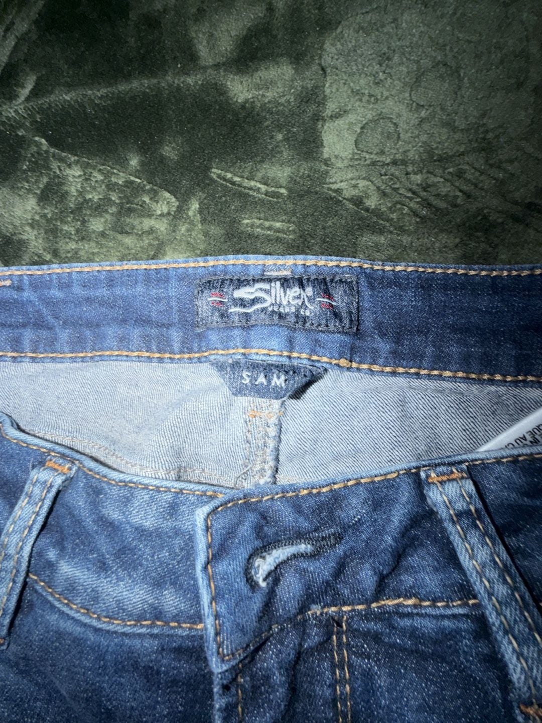 Silver Jeans Co. Sam Distressed Mid-Rise Straight Leg Jeans 2