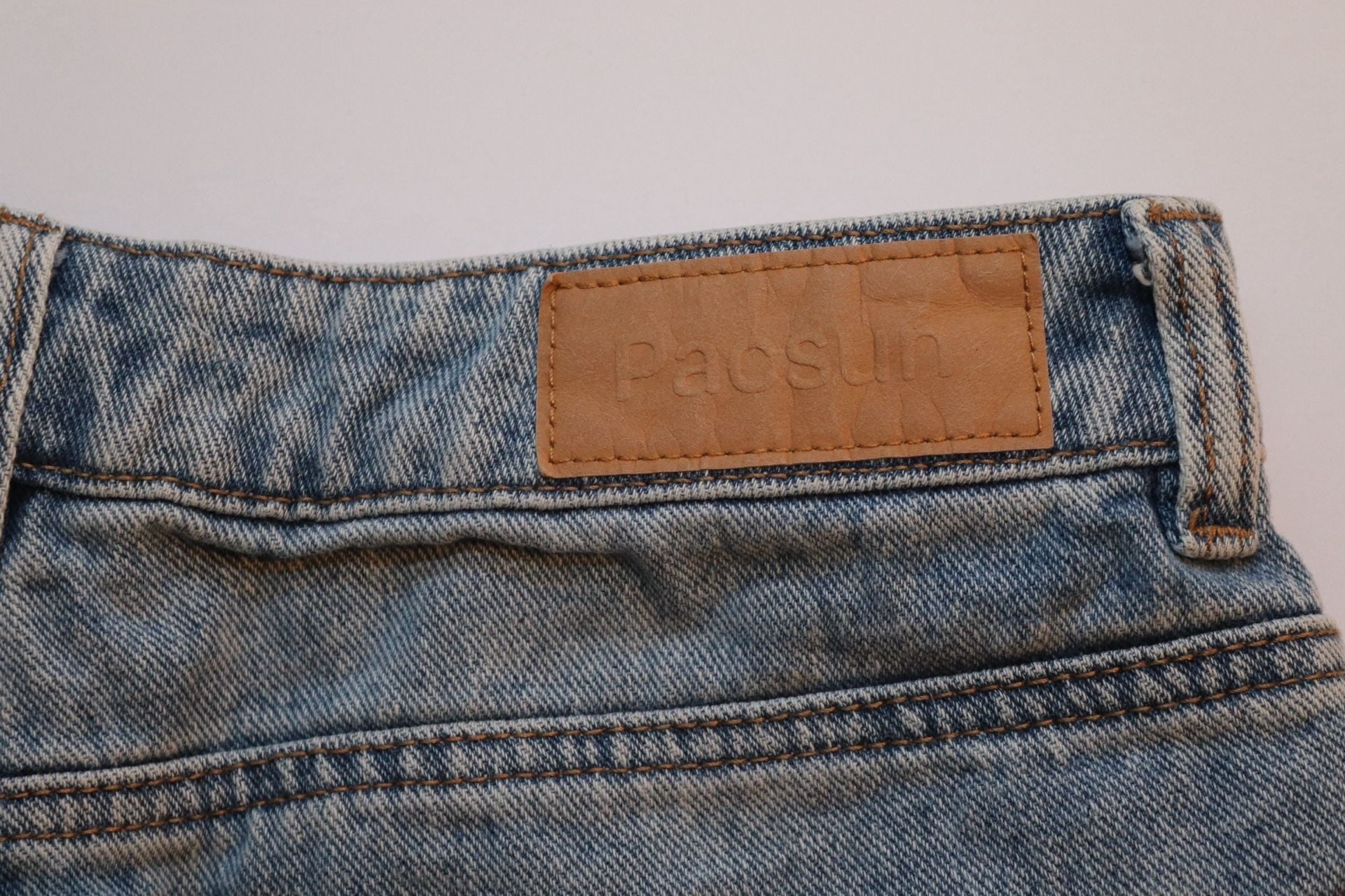 PacSun High-Rise Light Wash Denim Shorts 9