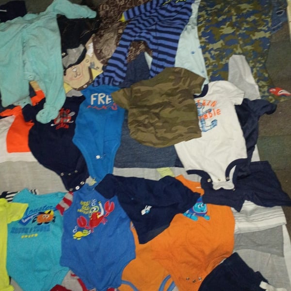 Large 50pc Baby boys size 3 to 9 months mystery blind box thoughtfully picked 