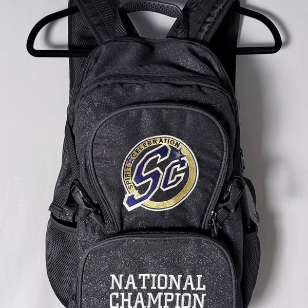 Spirit Celebration SC National Champion Glitter Backpack