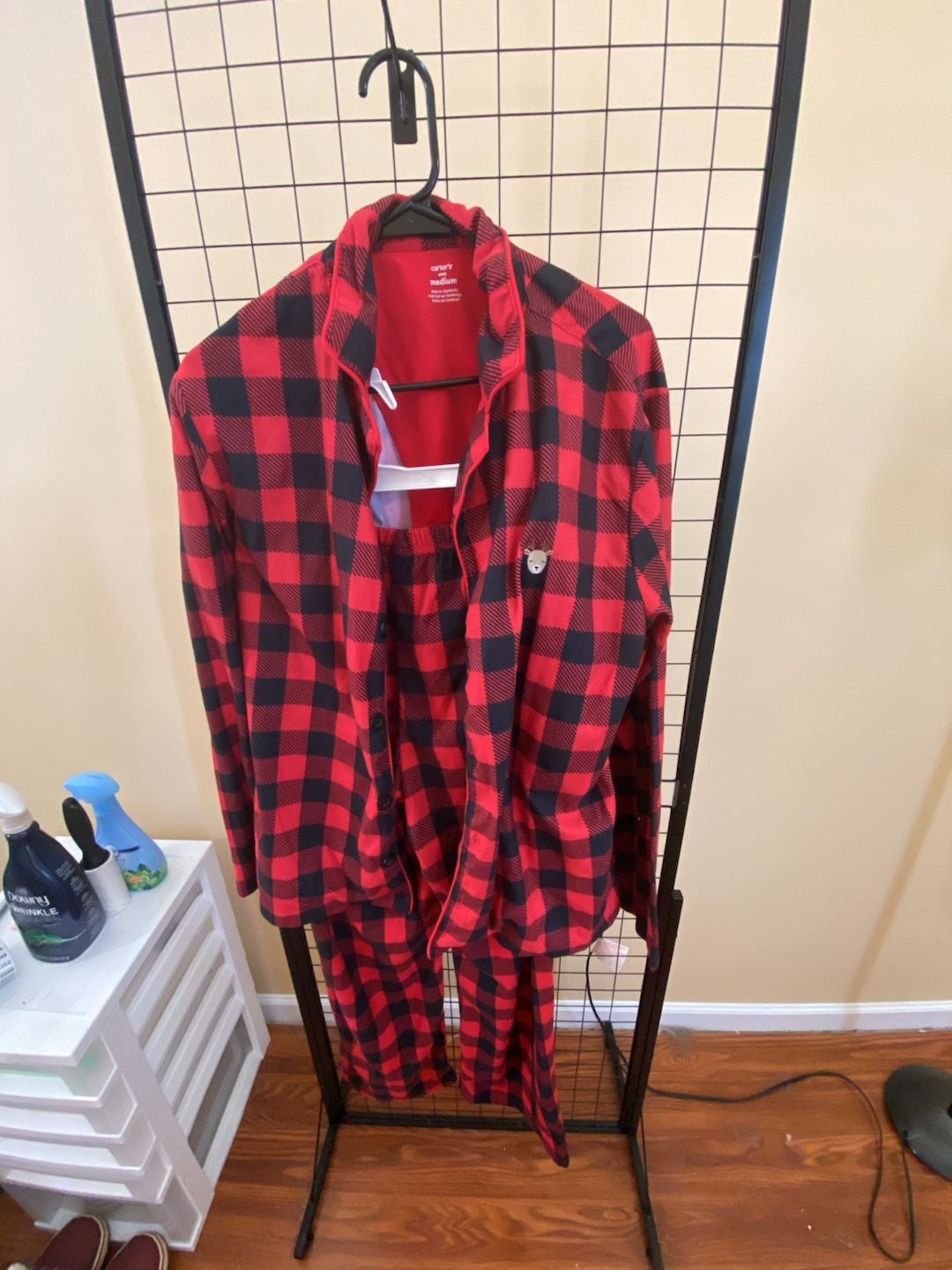 Carter's Buffalo Plaid Button-Down Pajama Set 1