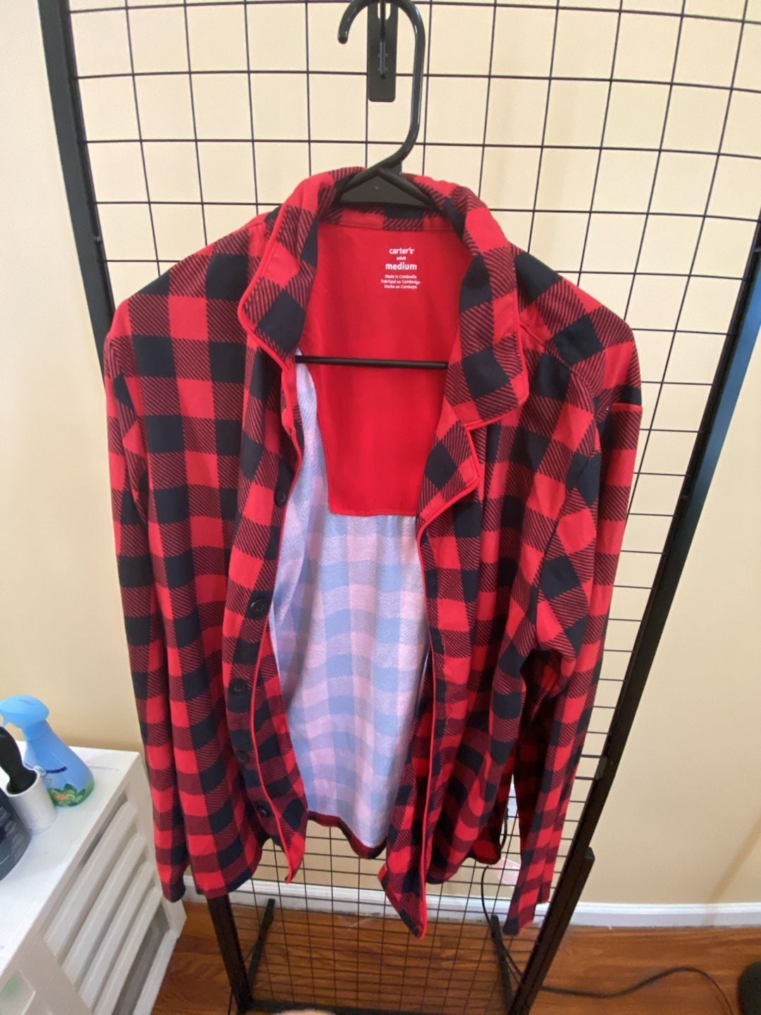 Carter's Buffalo Plaid Button-Down Pajama Set 3