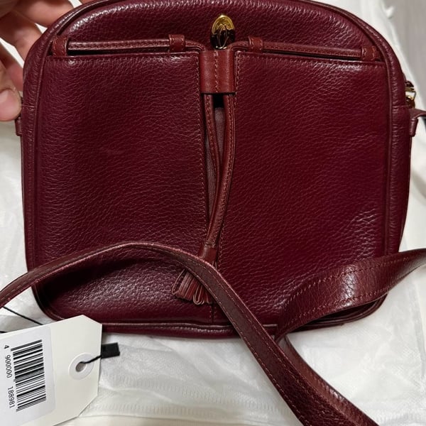 Must de Cartier Bordeaux Leather Crossbody Camera Bag