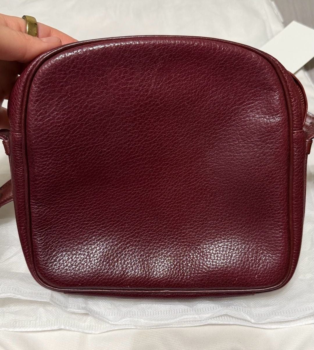 Must de Cartier Bordeaux Leather Crossbody Camera Bag 3