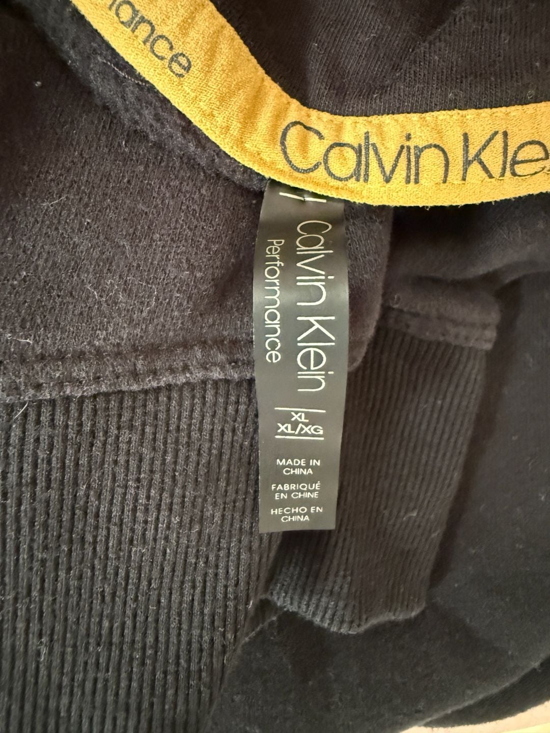 Calvin Klein Performance Black Stacked Logo Pullover Hoodie 4