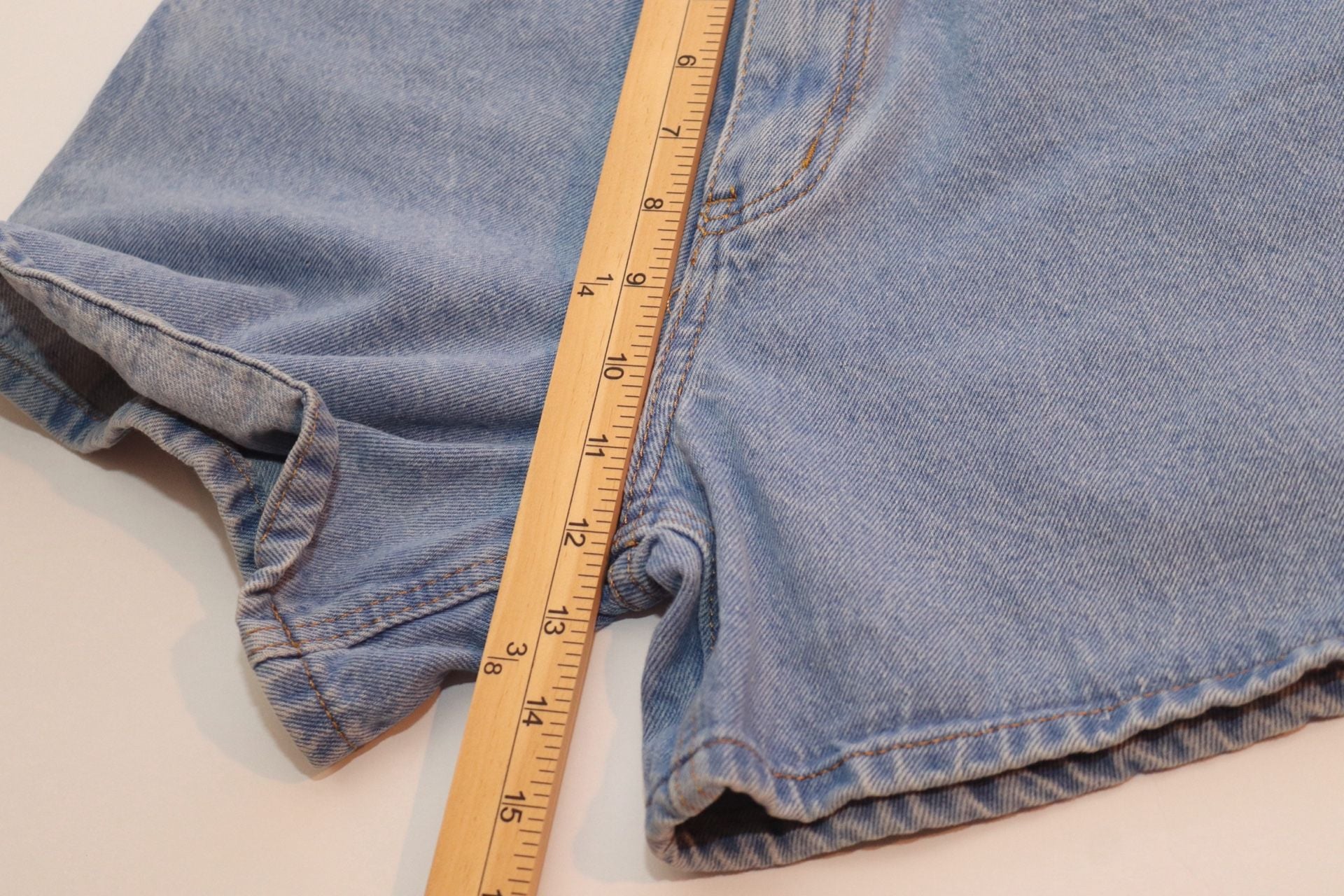 Princess Polly Laurena High-Waisted Denim Shorts 5