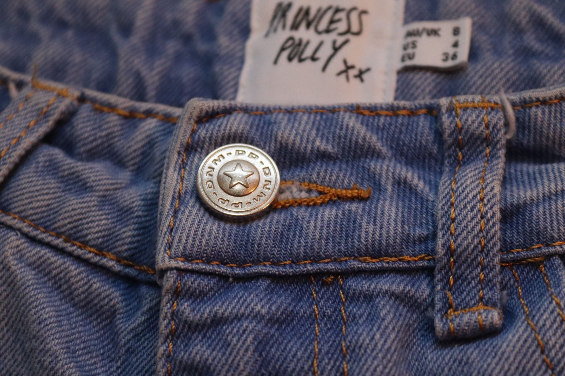 Princess Polly Laurena High-Waisted Denim Shorts 7
