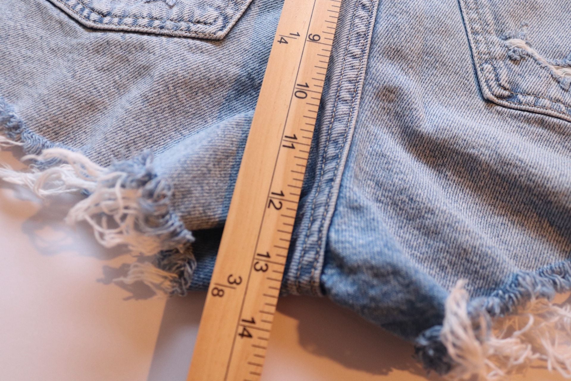 Cotton:On High Waisted Distressed Frayed Hem Denim Shorts 9