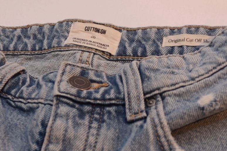 Cotton:On High Waisted Distressed Frayed Hem Denim Shorts 11