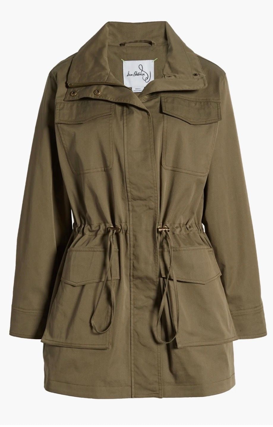 Sam Edelman Women's Cinch Waist Utility Anorak Jacket Size L 2