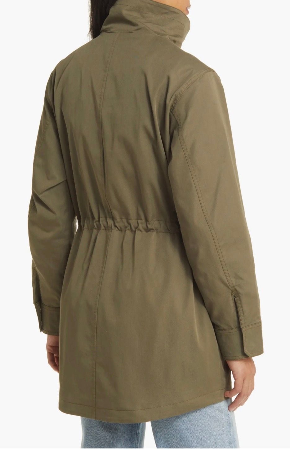 Sam Edelman Women's Cinch Waist Utility Anorak Jacket Size L 4