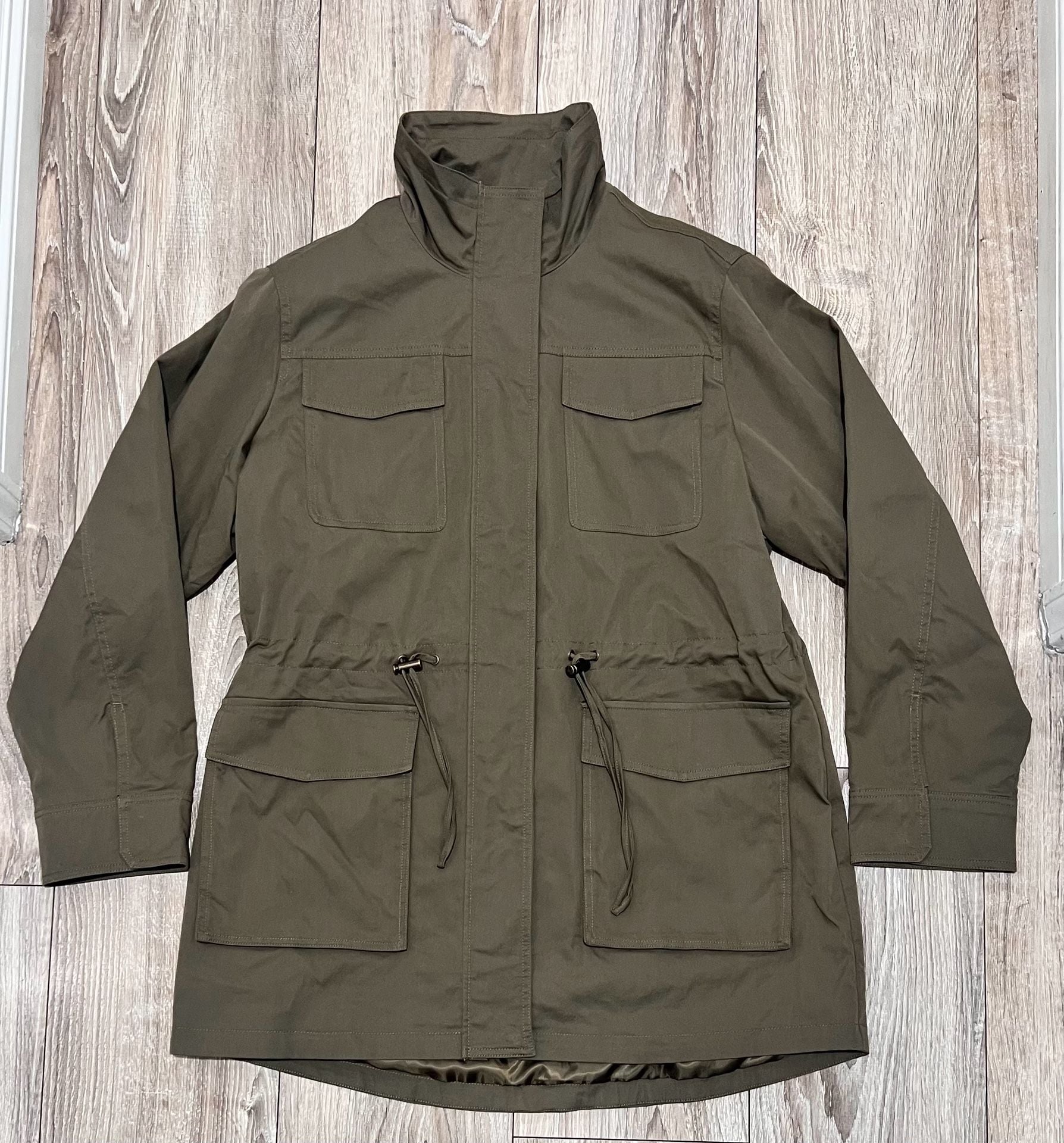 Sam Edelman Women's Cinch Waist Utility Anorak Jacket Size L 6