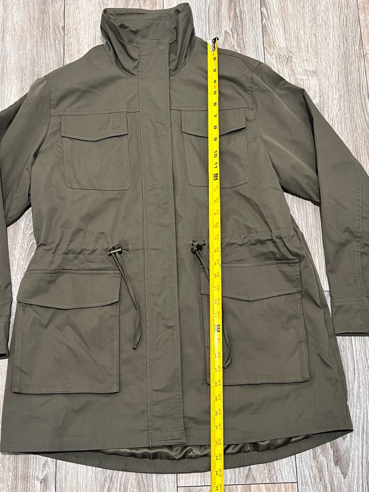 Sam Edelman Women's Cinch Waist Utility Anorak Jacket Size L 8
