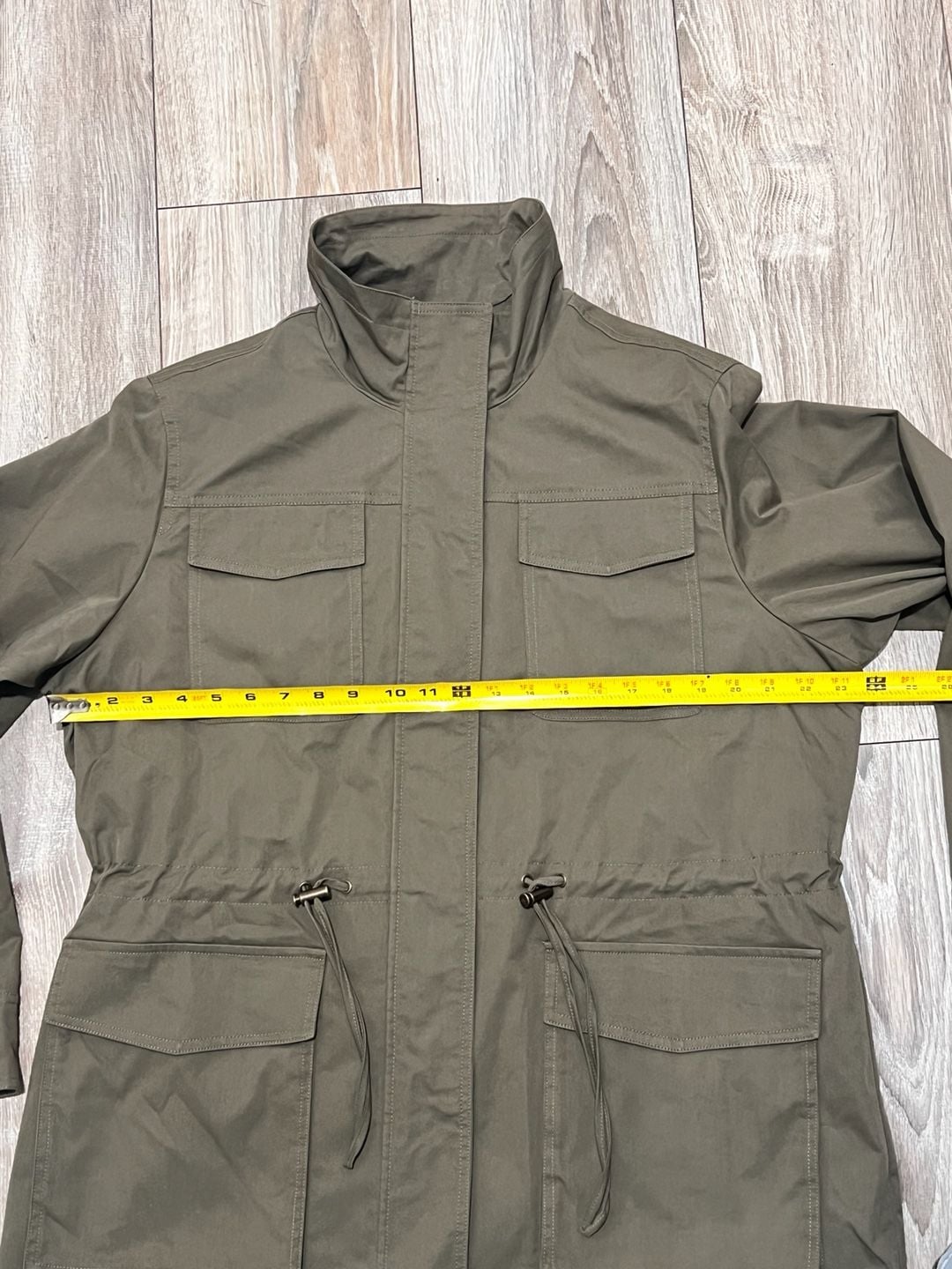Sam Edelman Women's Cinch Waist Utility Anorak Jacket Size L 9