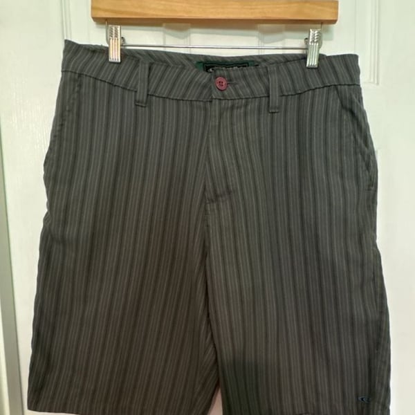 GUC O'Neill Men's Gray Pinstripe Hybrid Walk Shorts, 33 Inch waist