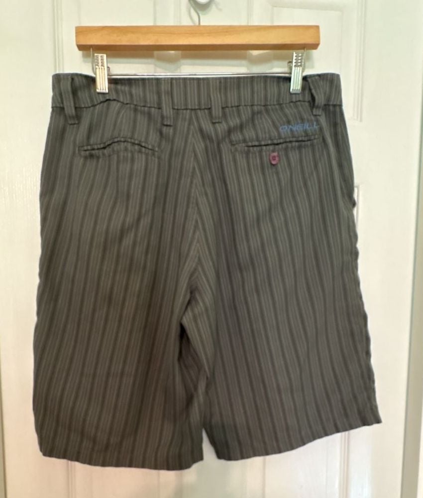 GUC O'Neill Men's Gray Pinstripe Hybrid Walk Shorts, 33 Inch waist 4