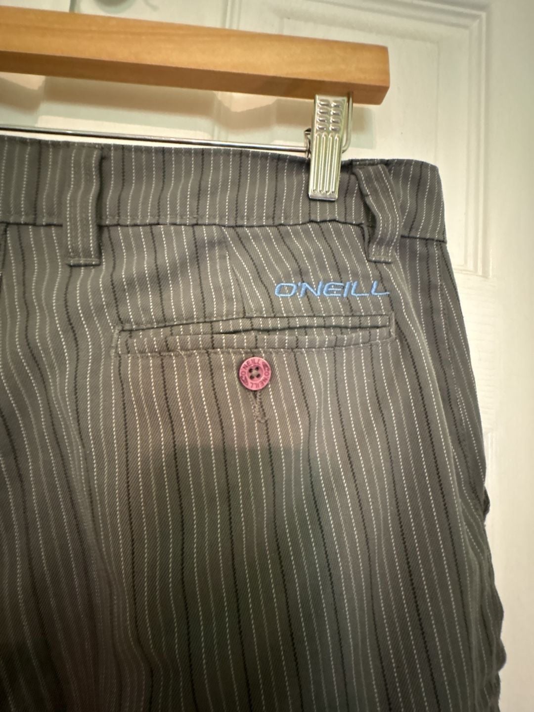 GUC O'Neill Men's Gray Pinstripe Hybrid Walk Shorts, 33 Inch waist 5