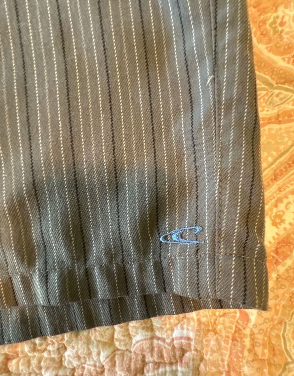 GUC O'Neill Men's Gray Pinstripe Hybrid Walk Shorts, 33 Inch waist 6
