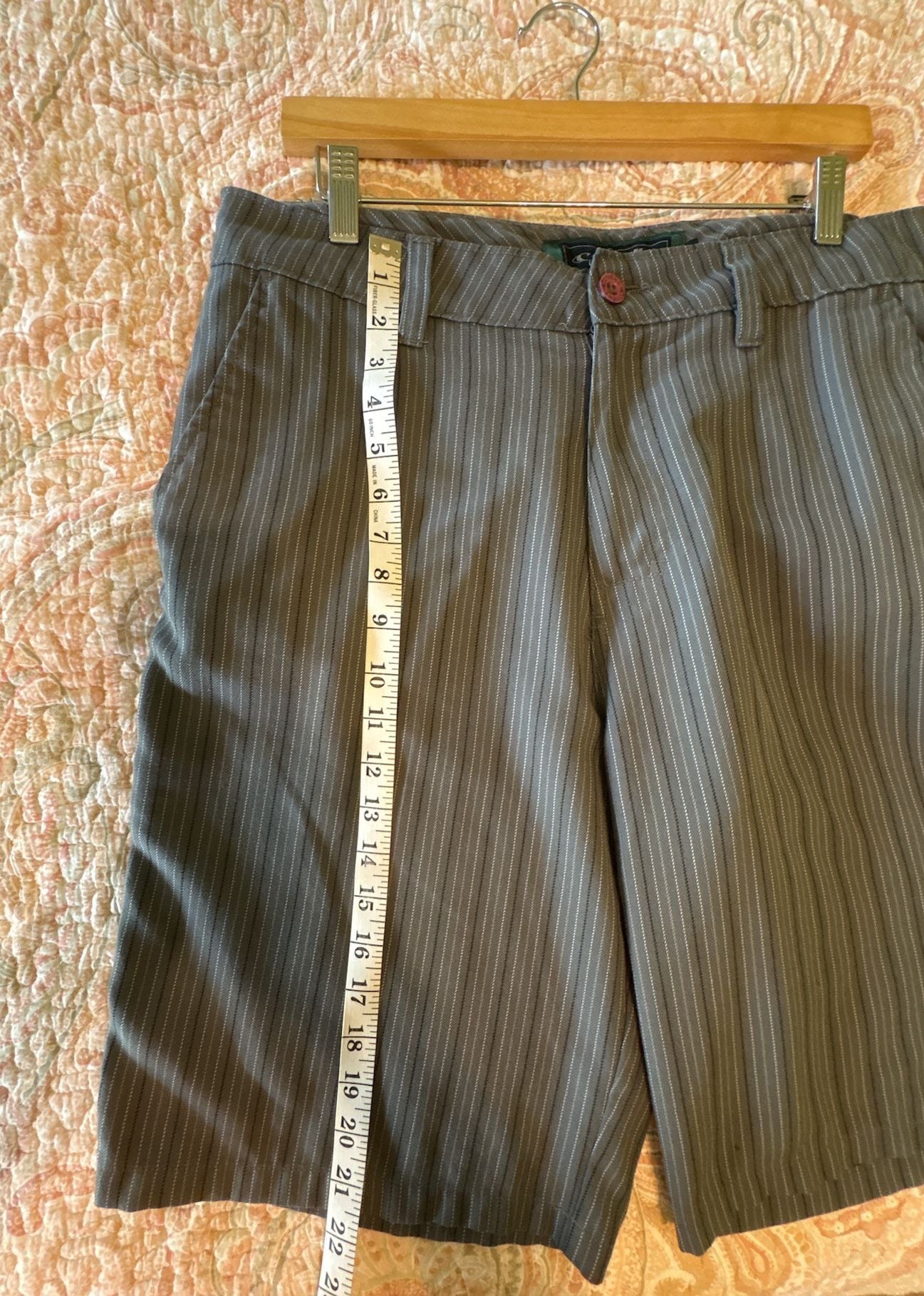 GUC O'Neill Men's Gray Pinstripe Hybrid Walk Shorts, 33 Inch waist 7