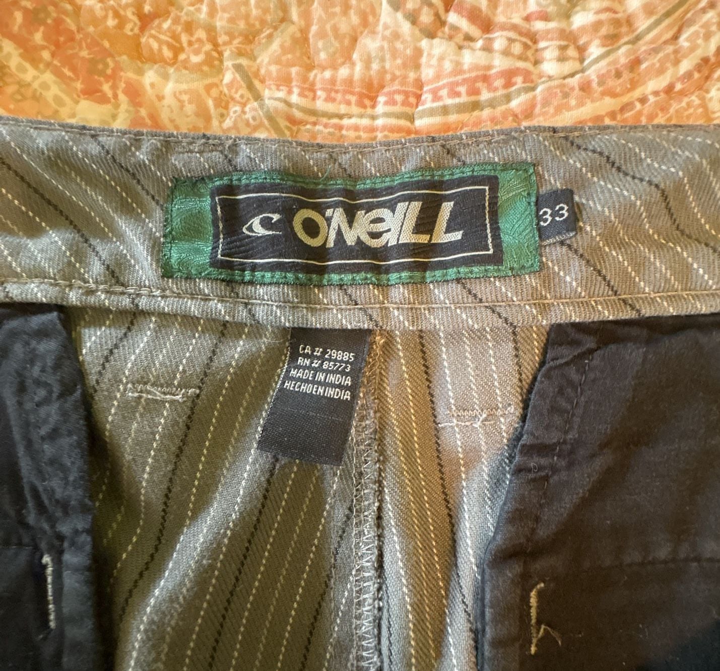 GUC O'Neill Men's Gray Pinstripe Hybrid Walk Shorts, 33 Inch waist 9
