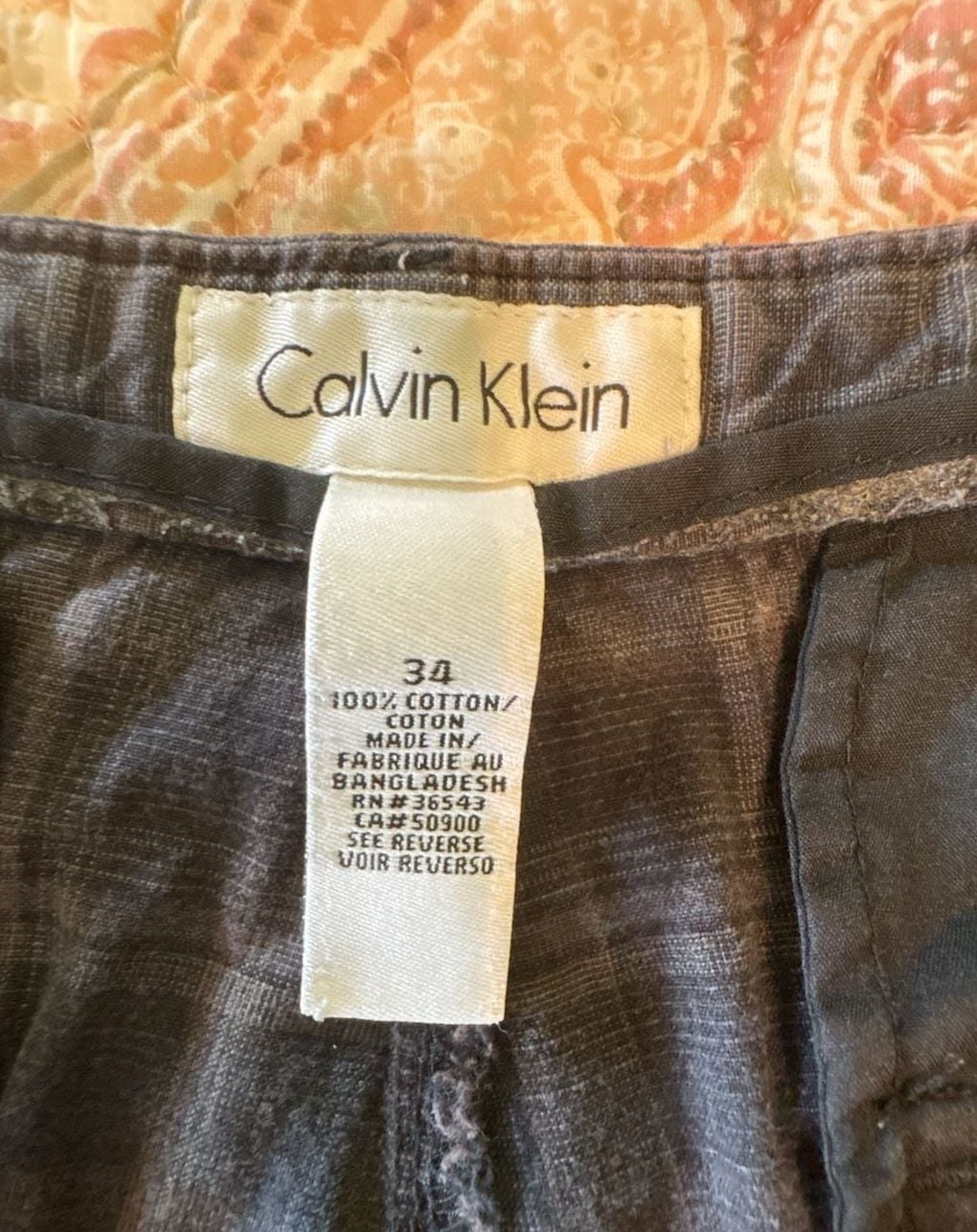 EUC 2 pair Calvin Klein & Apt. 9 Men's Plaid Flat Front Casual Shorts, 34 4