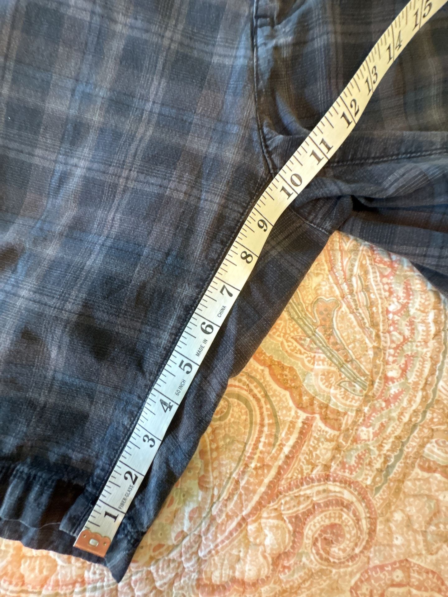 EUC 2 pair Calvin Klein & Apt. 9 Men's Plaid Flat Front Casual Shorts, 34 6