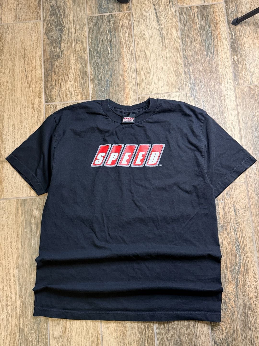 Vintage Speed Channel Logo Graphic T-Shirt Black 1