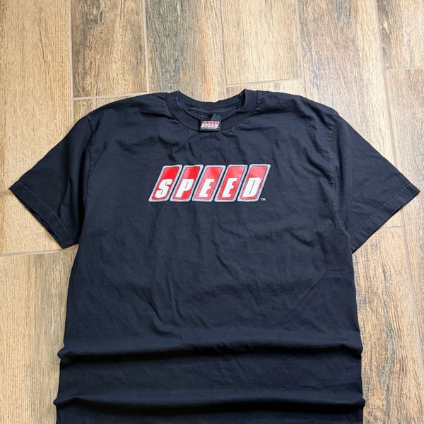 Vintage Speed Channel Logo Graphic T-Shirt Black