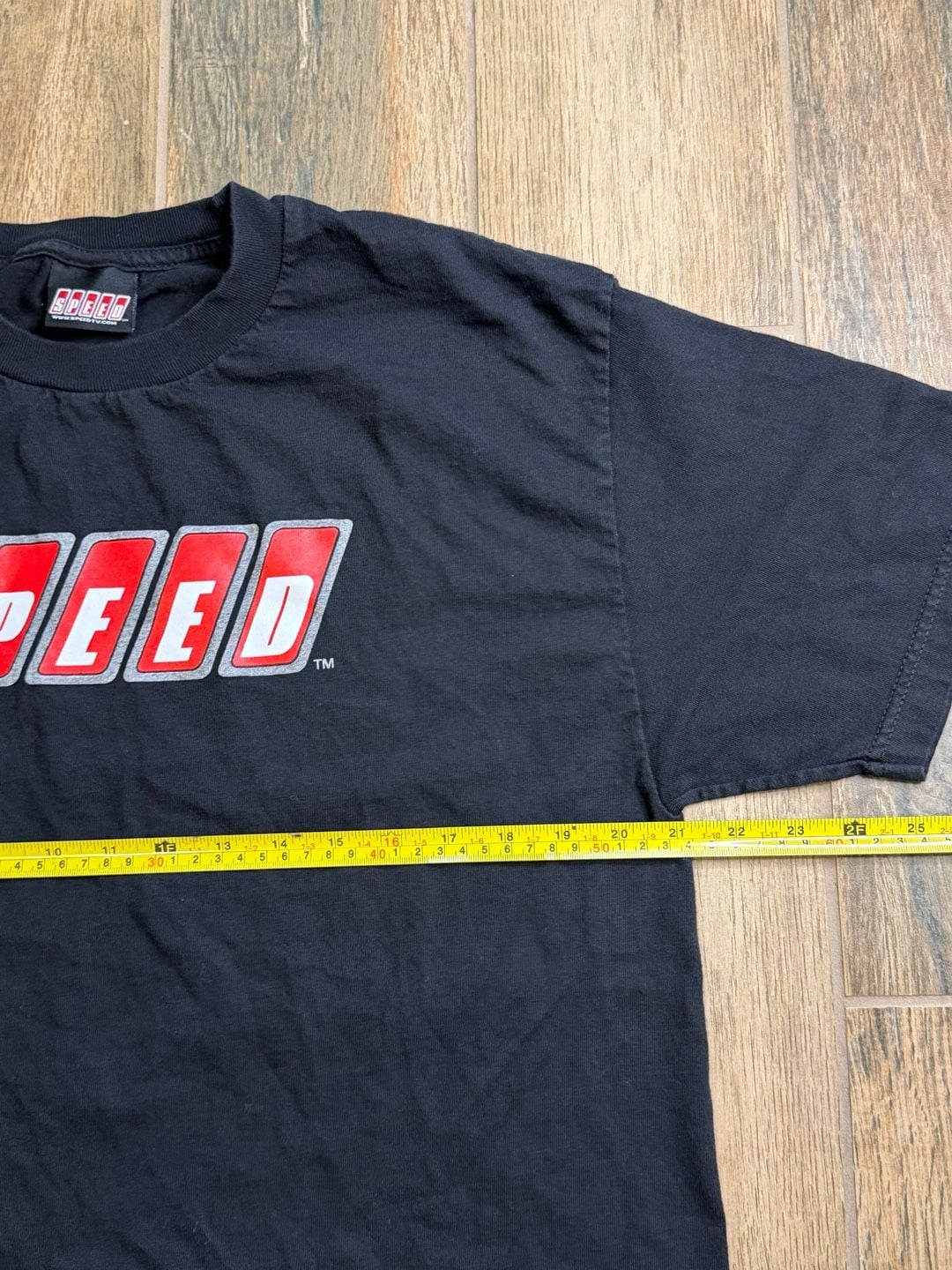 Vintage Speed Channel Logo Graphic T-Shirt Black 3