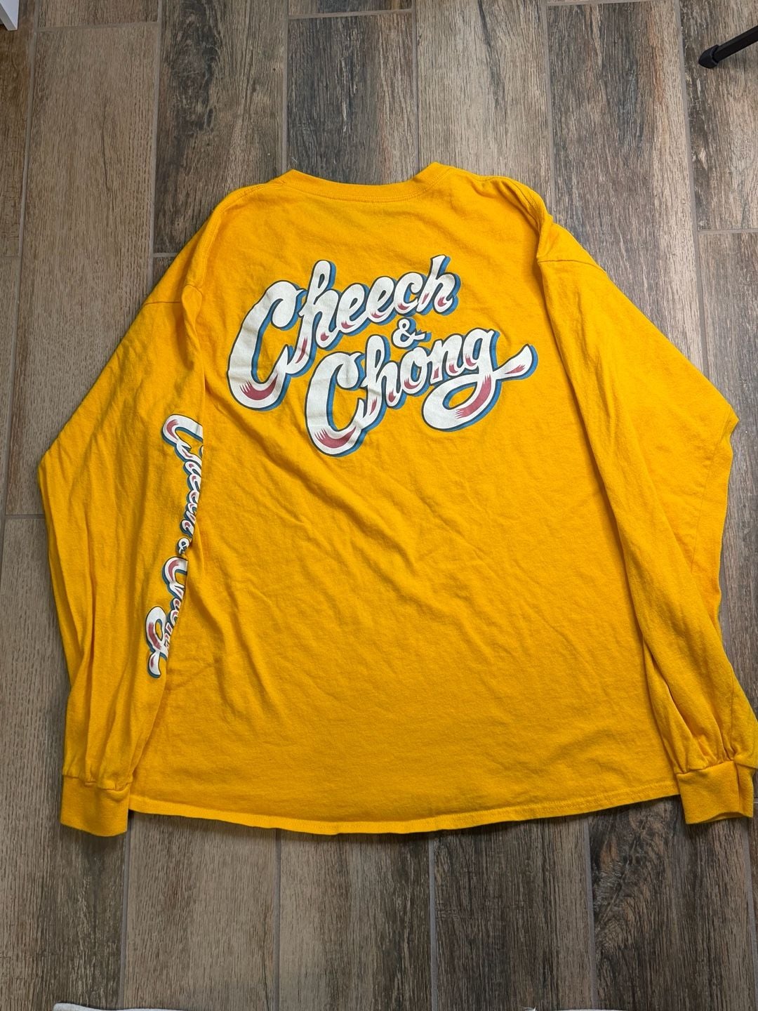 Mad Engine Cheech & Chong Buds Graphic Long Sleeve T-Shirt Yellow 4