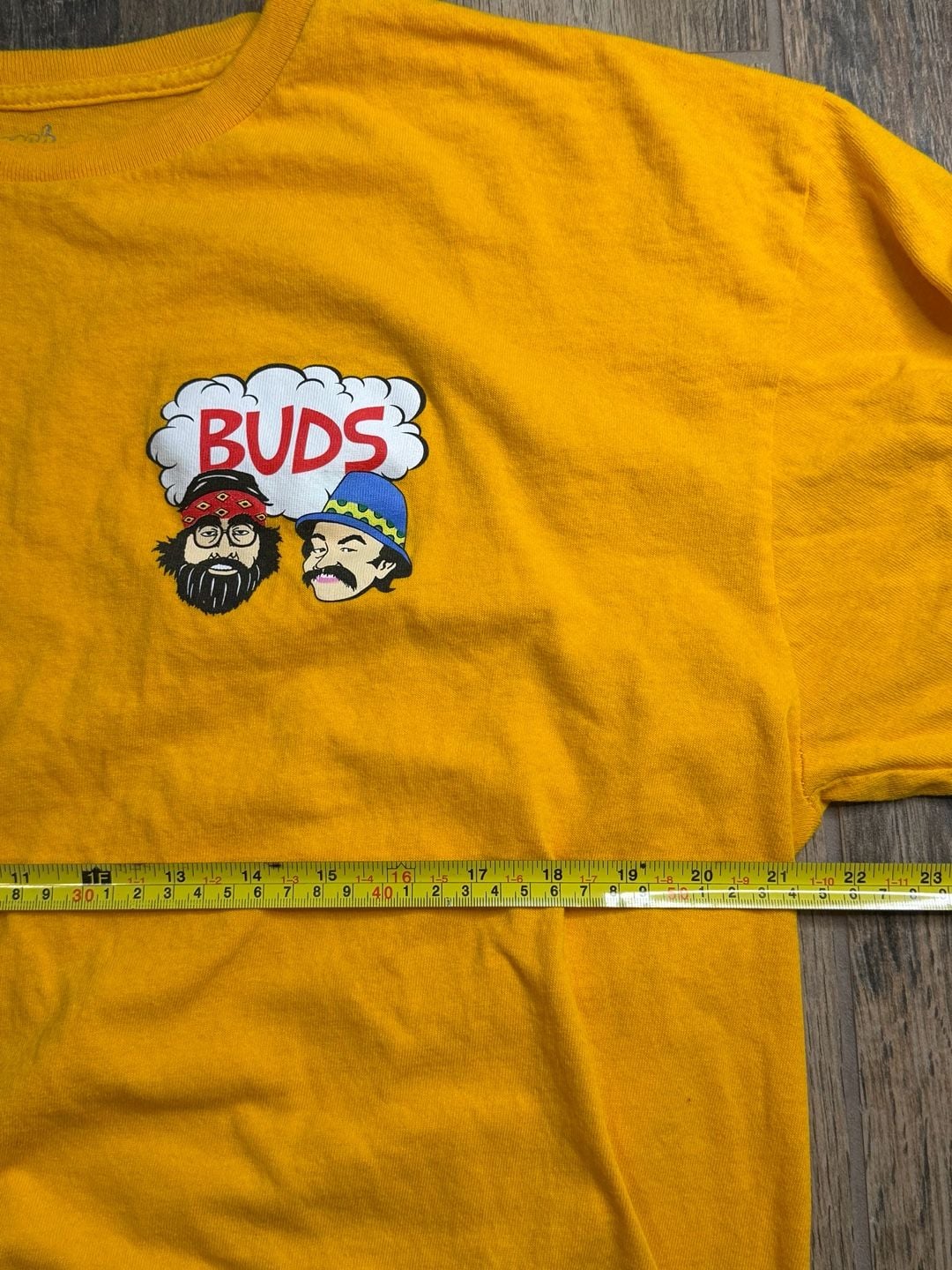 Mad Engine Cheech & Chong Buds Graphic Long Sleeve T-Shirt Yellow 6