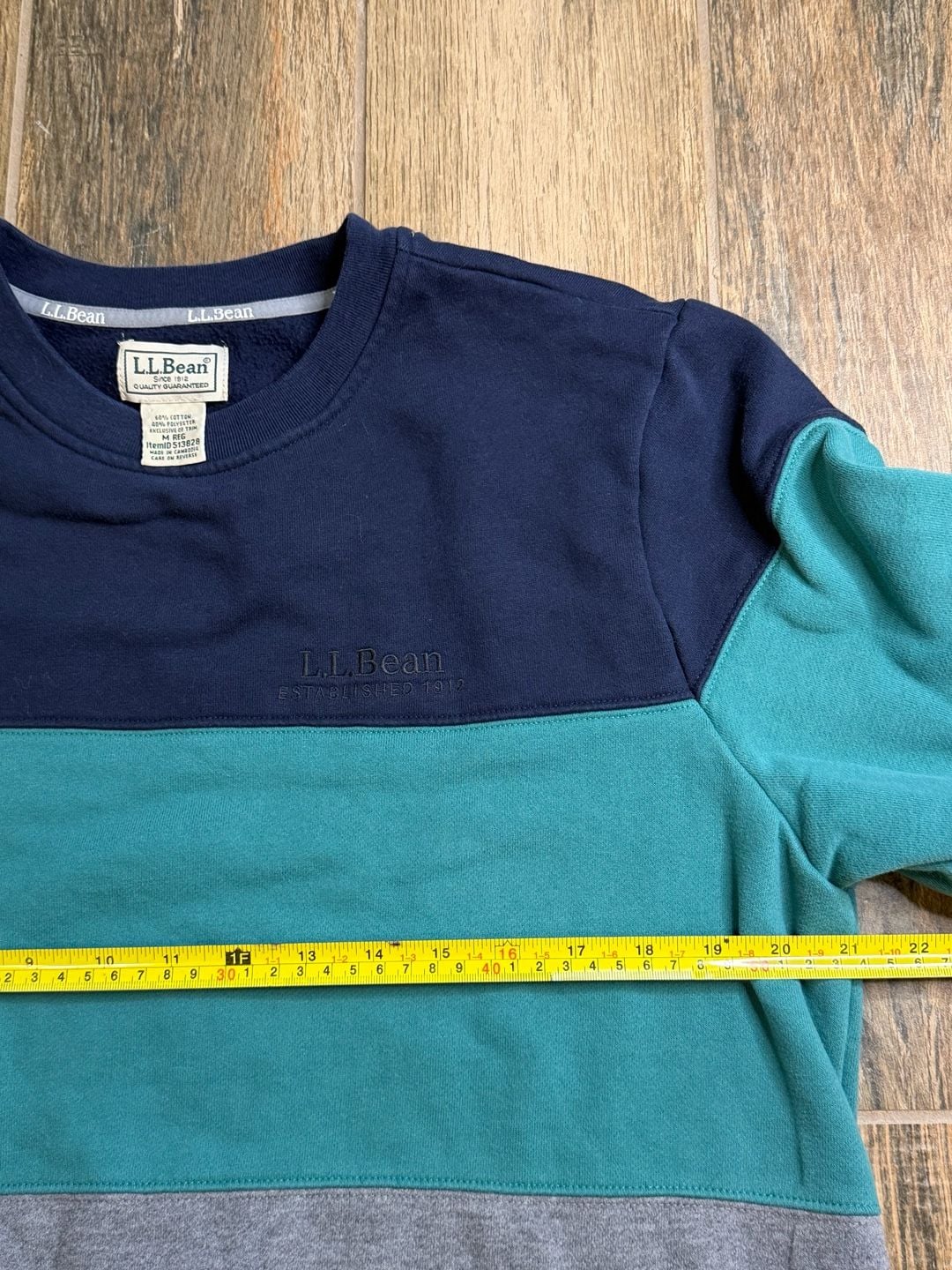 L.L. Bean 1912 Men's Colorblock Crewneck Sweatshirt 4