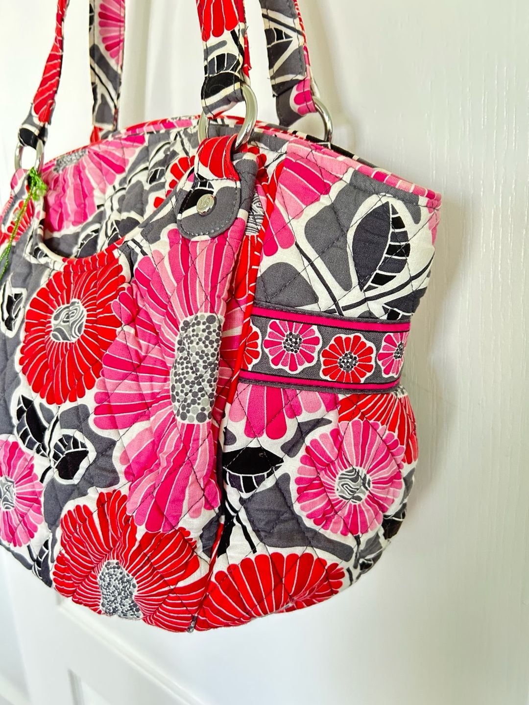 Vera Bradley Glenna Shoulder Bag in Cherry Blossoms Pattern 3