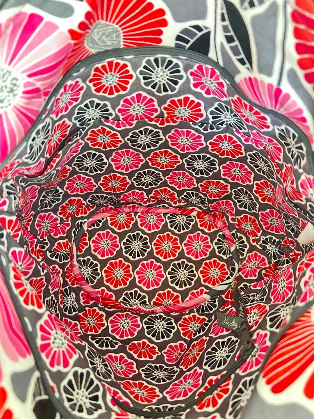Vera Bradley Glenna Shoulder Bag in Cherry Blossoms Pattern 9