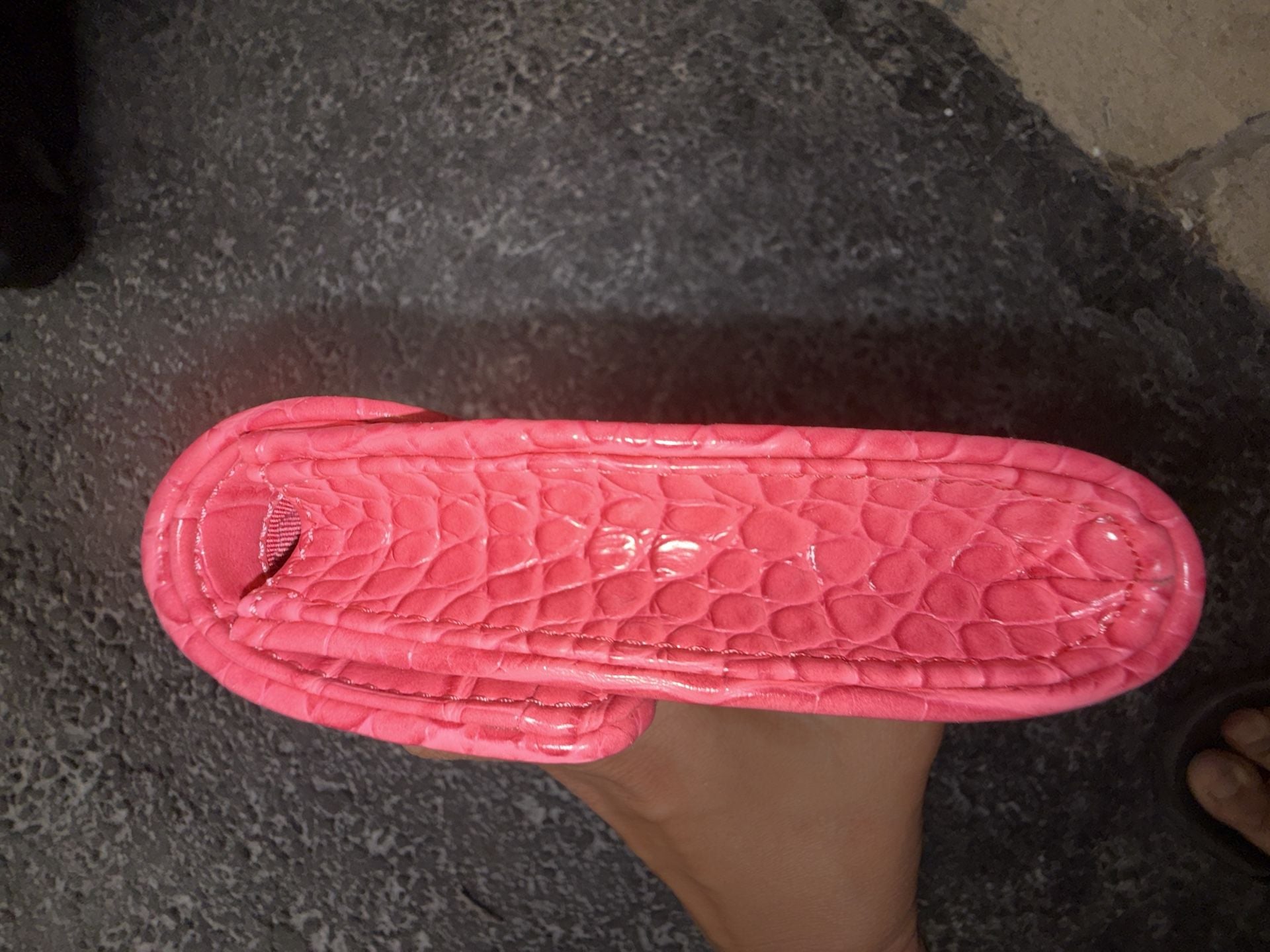 Ann Taylor LOFT Pink Crocodile Embossed Faux Leather Clutch Purse 7
