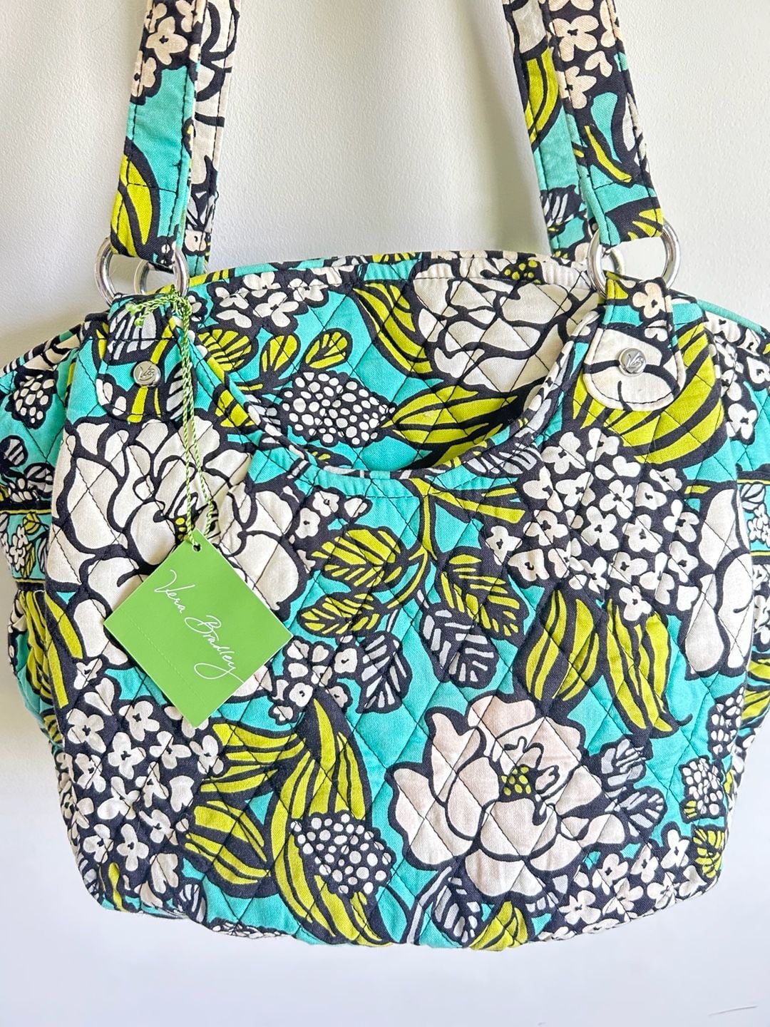 Vera Bradley Sweetheart Shoulder Bag in Island Blooms pattern 6